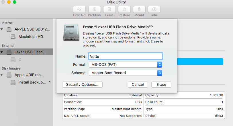 how to format usb drive for car